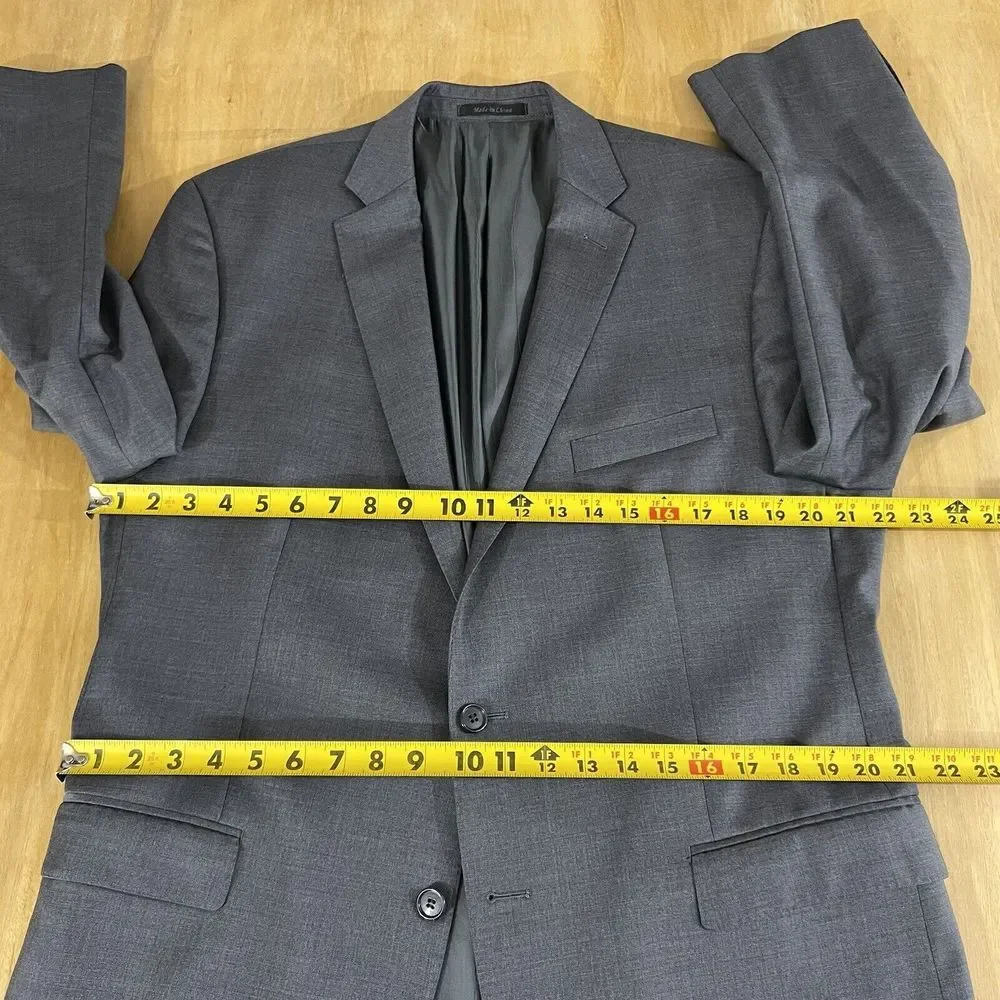 Calvin Klein Blazer Mens 👉Actual Size 44R👈‎ Wool Sport Jacket - Picture 8 of 13